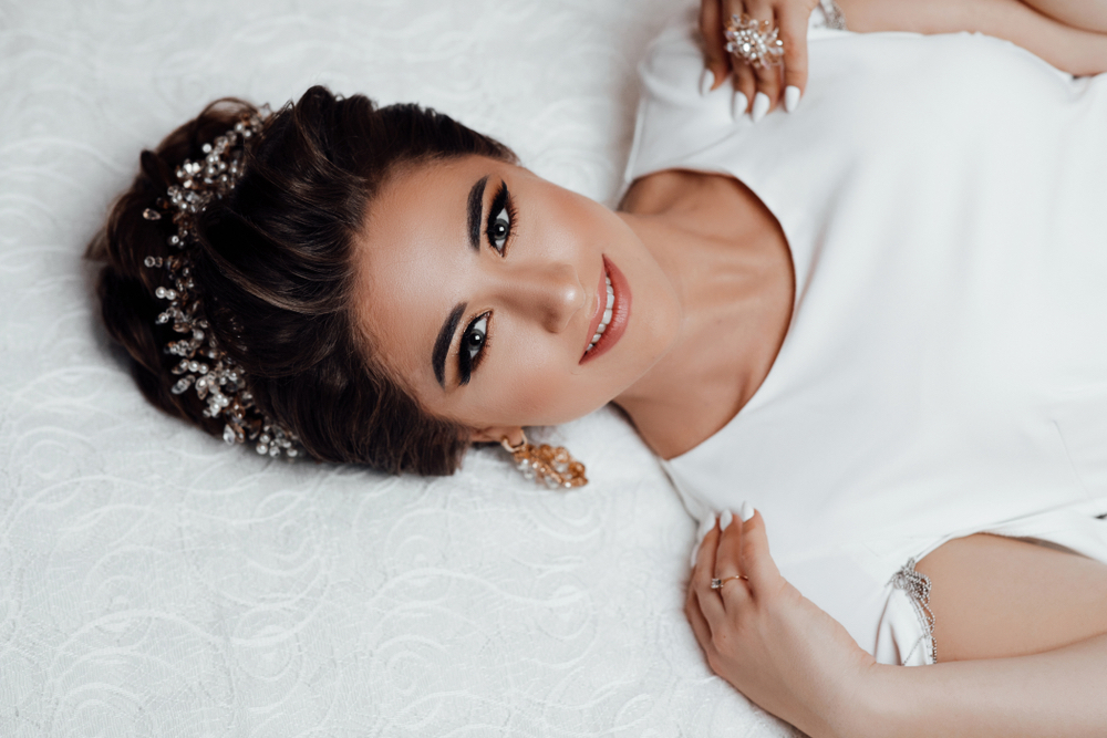 bride lying down