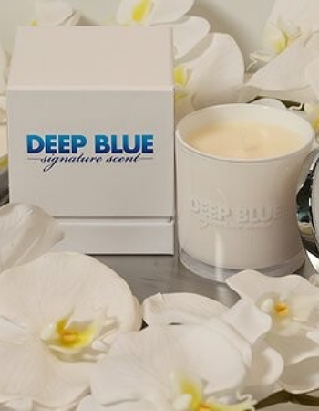 Deep Blue Med Spa's new custom candle scent
