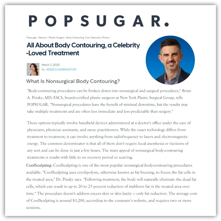 Plastic Surgeon Dr. Brian A. Pinsky on Body Contouring, including Non-Surgical Options at Deep Blue Med Spa