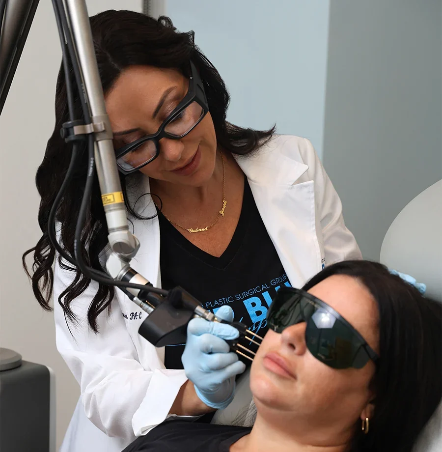Marianna giving coolpeel treatment