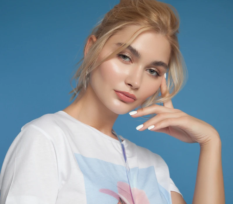 beautiful woman looking at the camera after BOTOX at East Hills DBMS