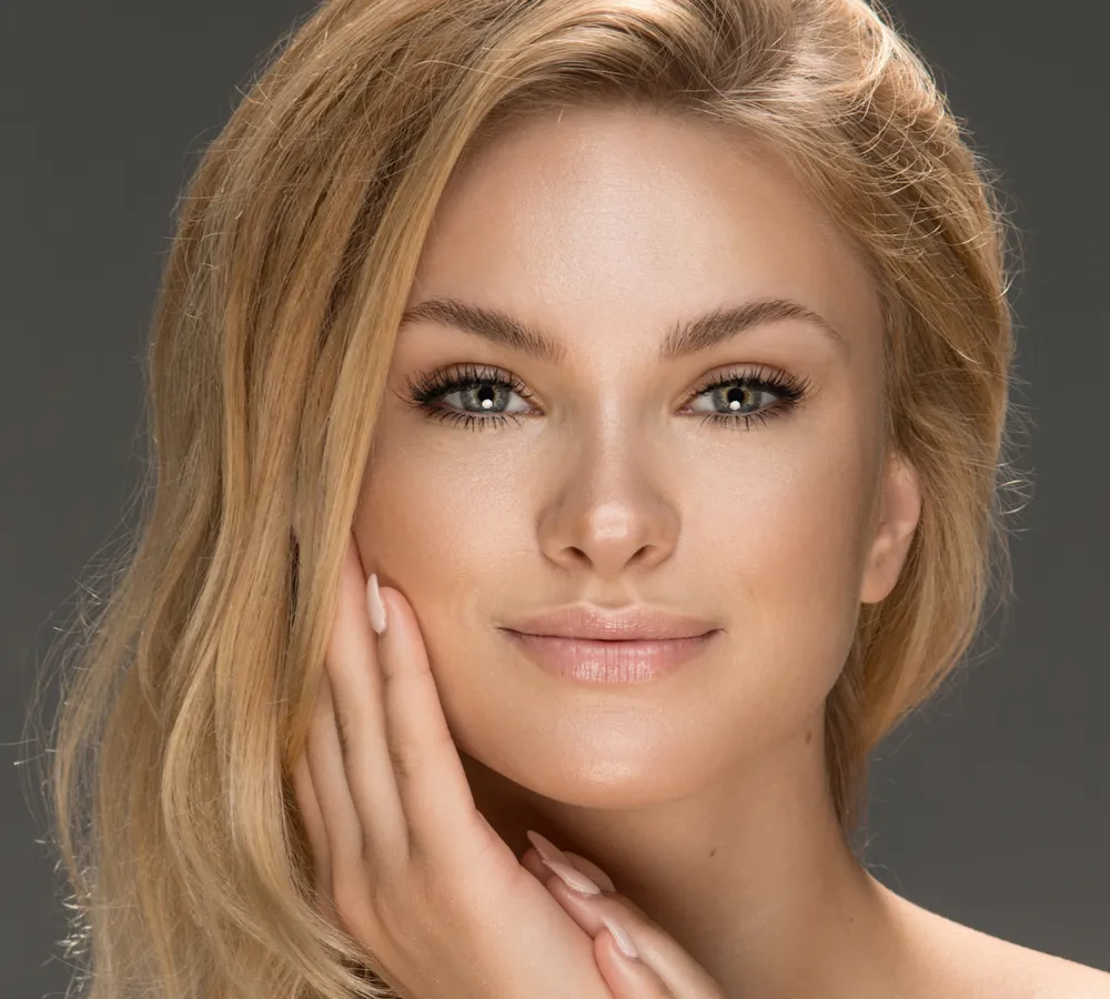 woman with youthful glowing skin
