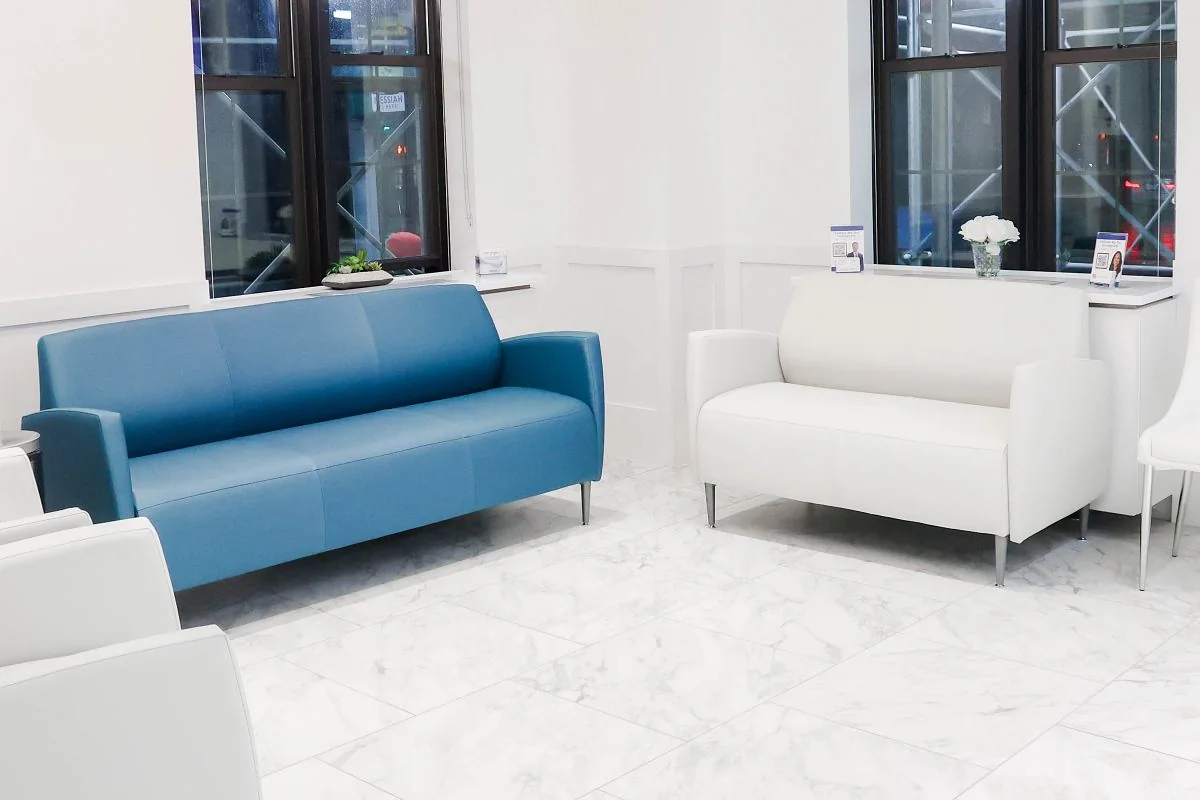 Interior photo of the NYC location lobby