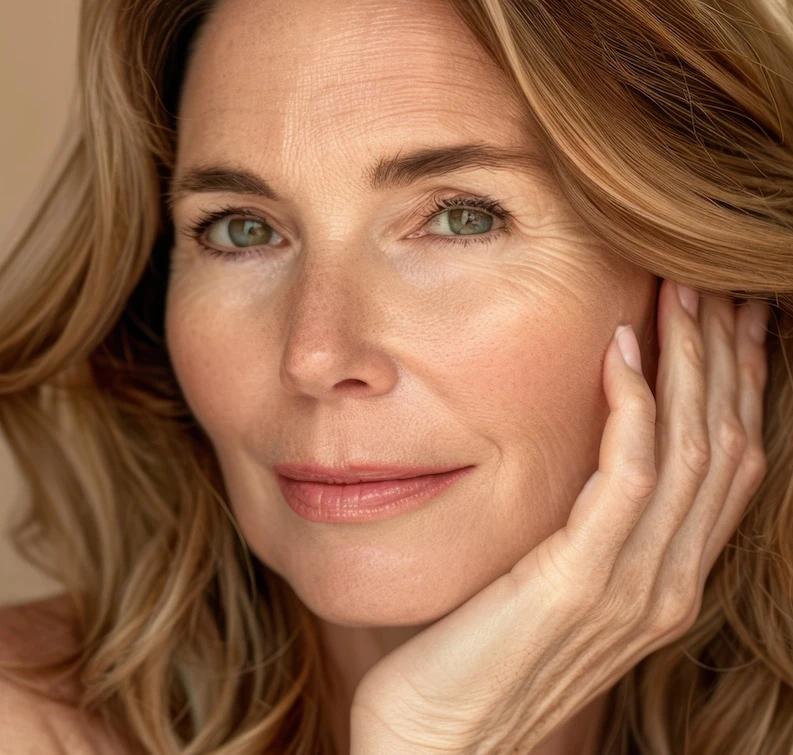 beautiful youthful mature woman