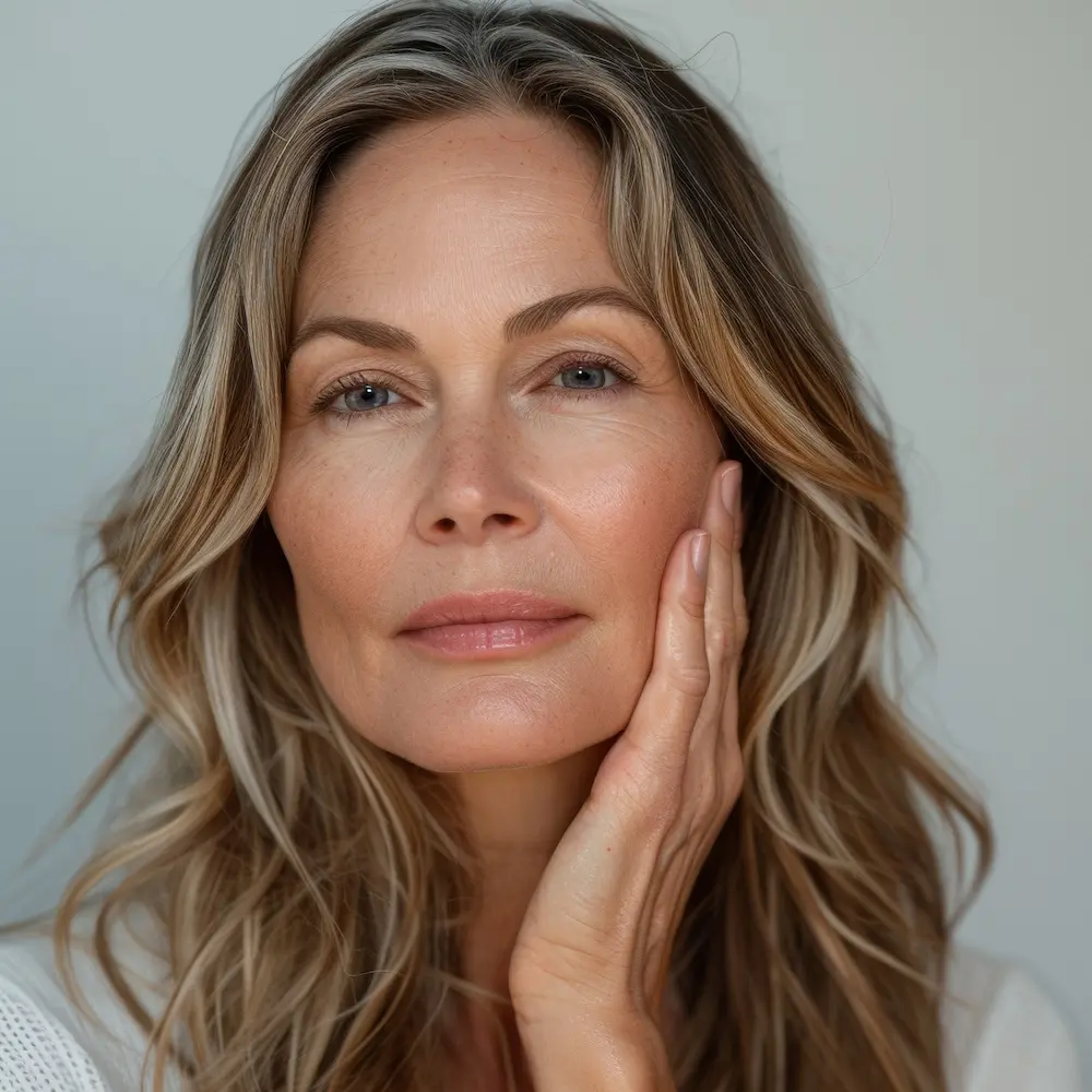mature woman with a youthful look