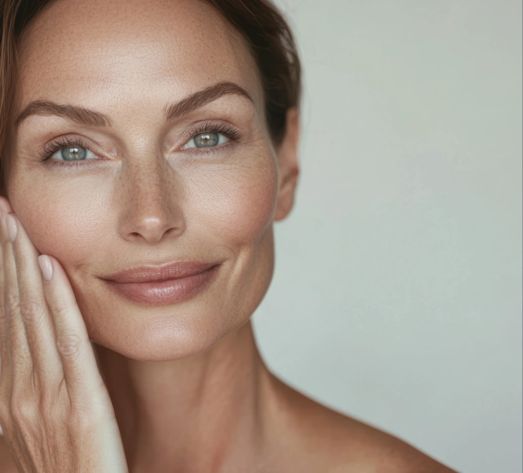beautiful mature woman botox injectables