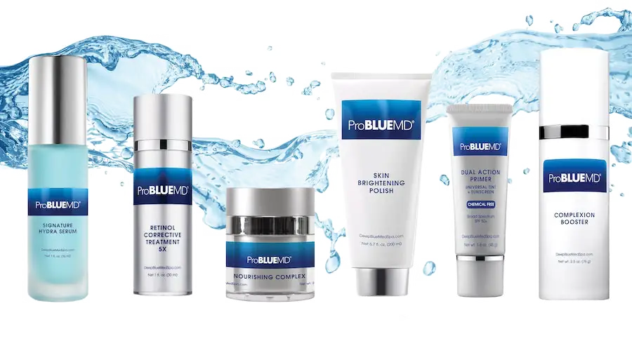 ProBLUEMD skincare products