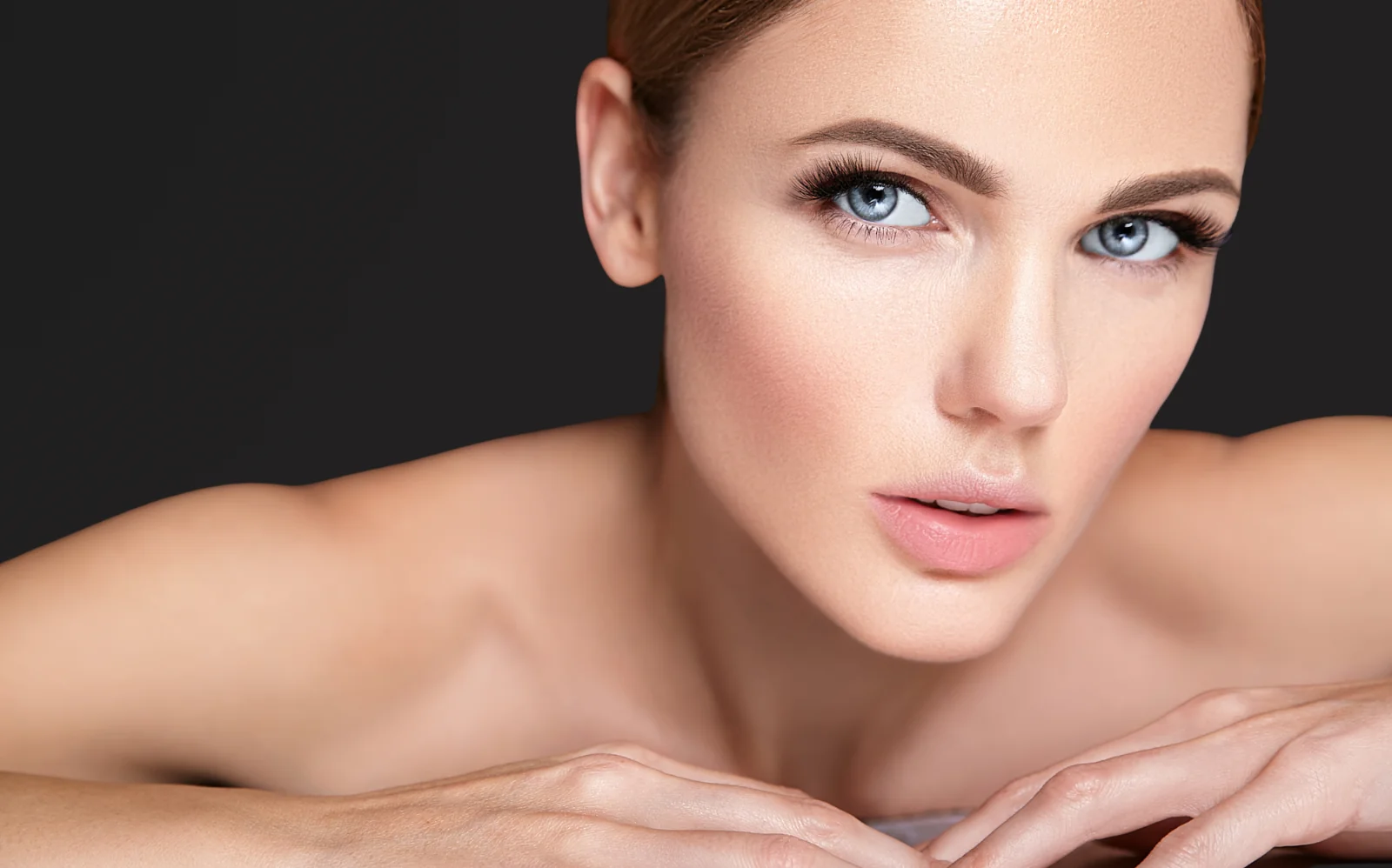 woman with clear and radiant skin