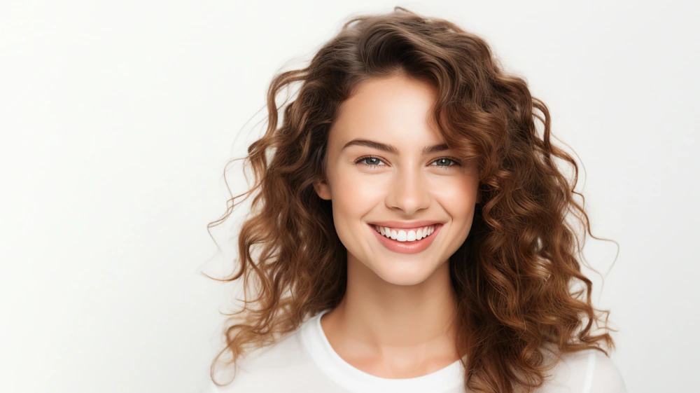 Pretty young woman smiling