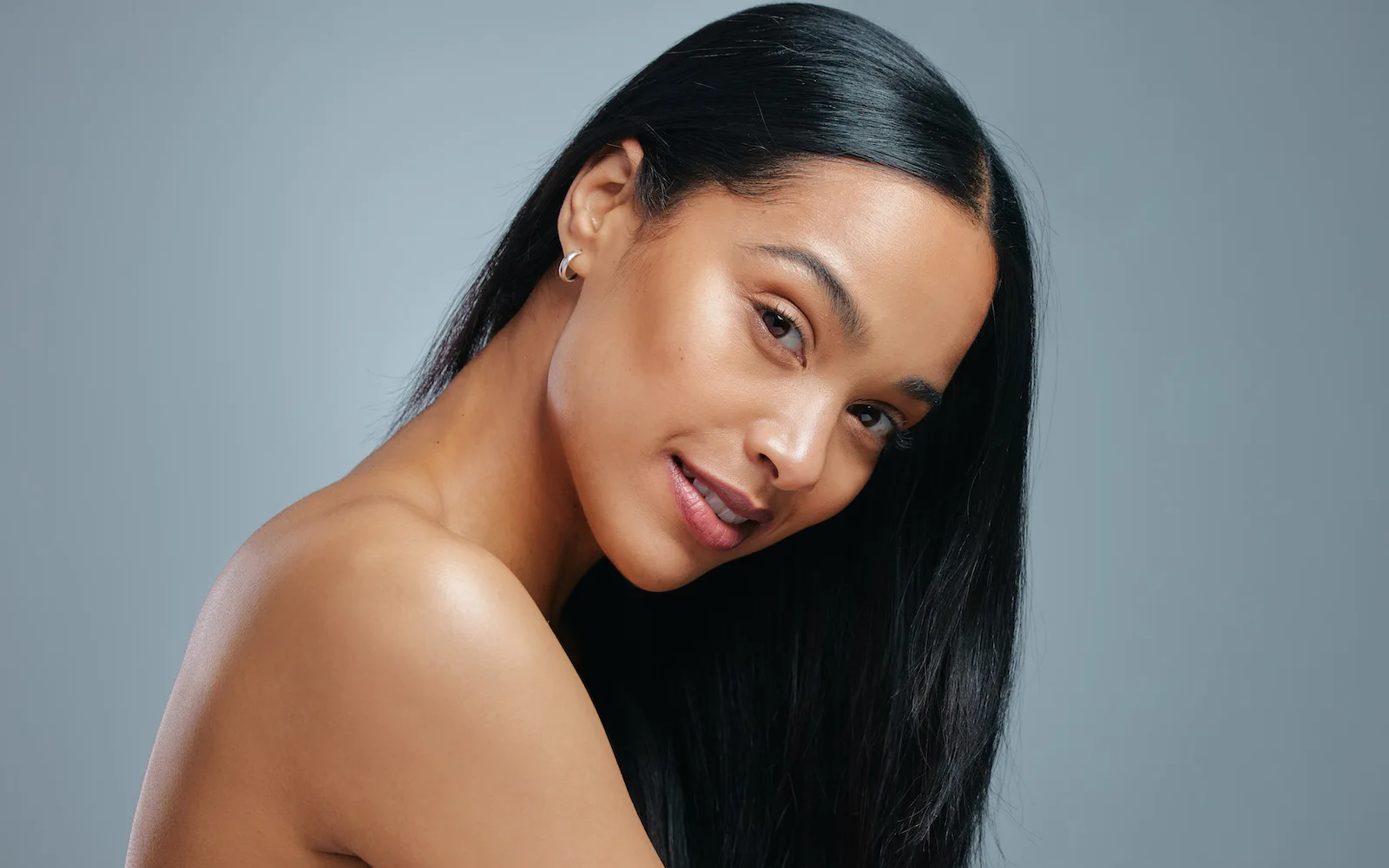 beautiful woman with a youthful face