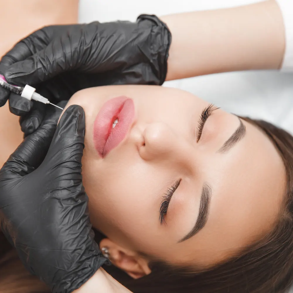 patient during kybella treatment