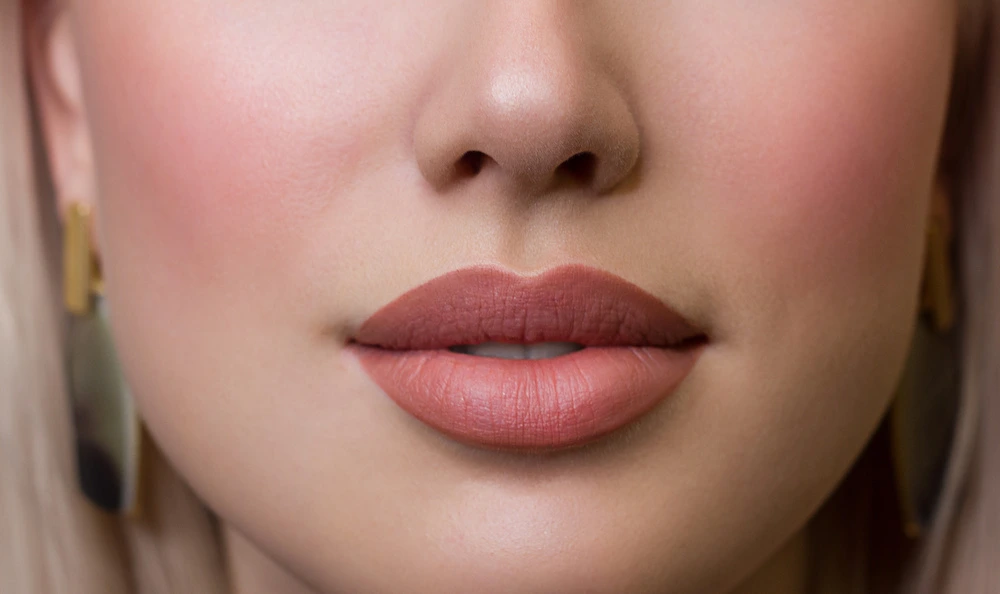 beautiful lips up close