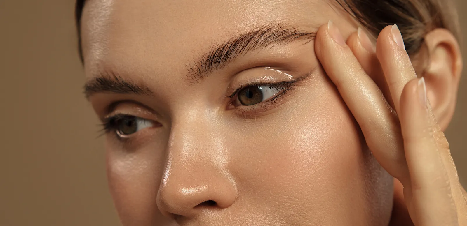 close up of a woman's face with smooth skin from med spa treatments