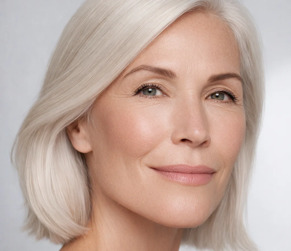close-up of a mature gorgeouswoman